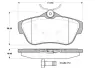 Комплект тормозных колодок, дисковый тормоз BOSCH 0986TB3084 (фото 1)