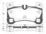 Комплект тормозных колодок, дисковый тормоз BOSCH 0986TB3088 (фото 1)