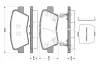 Комплект тормозных колодок, дисковый тормоз BOSCH 0986TB3089 (фото 1)