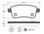 Комплект тормозных колодок, дисковый тормоз BOSCH 0986TB3093 (фото 1)