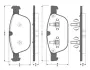 Комплект тормозных колодок, дисковый тормоз BOSCH 0986TB3095 (фото 1)