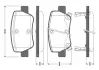Комплект тормозных колодок, дисковый тормоз BOSCH 0986TB3096 (фото 1)