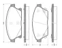 Комплект тормозных колодок, дисковый тормоз BOSCH 0986TB3103 (фото 1)