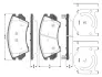Комплект тормозных колодок, дисковый тормоз BOSCH 0986TB3107 (фото 1)