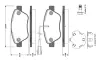 Комплект тормозных колодок, дисковый тормоз BOSCH 0986TB3111 (фото 1)