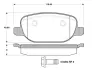 Комплект тормозных колодок, дисковый тормоз BOSCH 0986TB3122 (фото 1)