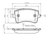 Комплект тормозных колодок, дисковый тормоз BOSCH 0986TB3123 (фото 1)