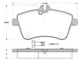 Комплект тормозных колодок, дисковый тормоз BOSCH 0986TB3130 (фото 1)