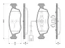 Комплект тормозных колодок, дисковый тормоз BOSCH 0986TB3143 (фото 1)