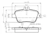 Комплект тормозных колодок, дисковый тормоз BOSCH 0986TB3145 (фото 1)