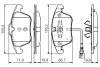 Комплект тормозных колодок, дисковый тормоз BOSCH 0986TB3154 (фото 1)