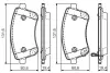 Комплект тормозных колодок, дисковый тормоз BOSCH 0986TB3156 (фото 1)