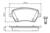 Комплект тормозных колодок, дисковый тормоз BOSCH 0986TB3159 (фото 1)