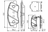 Комплект тормозных колодок, дисковый тормоз BOSCH 0986TB3160 (фото 1)