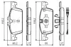 Комплект тормозных колодок, дисковый тормоз BOSCH 0986TB3161 (фото 1)