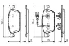 Комплект тормозных колодок, дисковый тормоз BOSCH 0986TB3163 (фото 1)