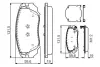 Комплект тормозных колодок, дисковый тормоз BOSCH 0986TB3168 (фото 1)