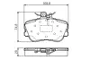 Комплект тормозных колодок, дисковый тормоз BOSCH 0986TB3174 (фото 1)