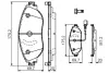 Комплект тормозных колодок, дисковый тормоз BOSCH 0986TB3175 (фото 1)
