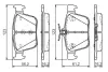 Комплект тормозных колодок, дисковый тормоз BOSCH 0986TB3176 (фото 1)
