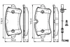 Комплект тормозных колодок, дисковый тормоз BOSCH 0986TB3177 (фото 1)