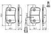 Комплект тормозных колодок, дисковый тормоз BOSCH 0986TB3180 (фото 1)