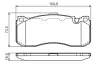 Комплект тормозных колодок, дисковый тормоз BOSCH 0986TB3181 (фото 1)