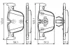 Комплект тормозных колодок, дисковый тормоз BOSCH 0986TB3182 (фото 1)