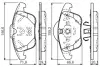 Комплект тормозных колодок, дисковый тормоз BOSCH 0986TB3184 (фото 1)