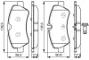 Комплект тормозных колодок, дисковый тормоз BOSCH 0986TB3202 (фото 1)