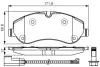 Комплект тормозных колодок, дисковый тормоз BOSCH 0986TB3205 (фото 1)