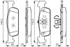 Комплект тормозных колодок, дисковый тормоз BOSCH 0986TB3209 (фото 1)