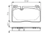 Комплект тормозных колодок, дисковый тормоз BOSCH 0986TB3212 (фото 1)
