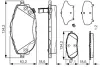 Комплект тормозных колодок, дисковый тормоз BOSCH 0986TB3213 (фото 1)
