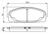 Комплект тормозных колодок, дисковый тормоз BOSCH 0986TB3214 (фото 1)