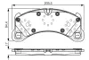 Комплект тормозных колодок, дисковый тормоз BOSCH 0986TB3217 (фото 1)