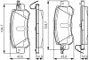 Комплект тормозных колодок, дисковый тормоз BOSCH 0986TB3223 (фото 1)