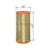 Air filter, primary. Фильтр воздушный, основной BOSCH 1457432106 (фото 1)