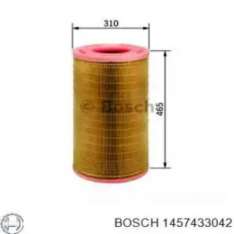 Air filter, primary. Фильтр воздушный, основной BOSCH 1457433042