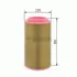 Air filter, primary. Фильтр воздушный, основной BOSCH 1457433558 (фото 1)