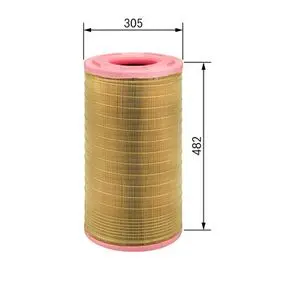 Air filter, primary. Фильтр воздушный, основной BOSCH 1457433900