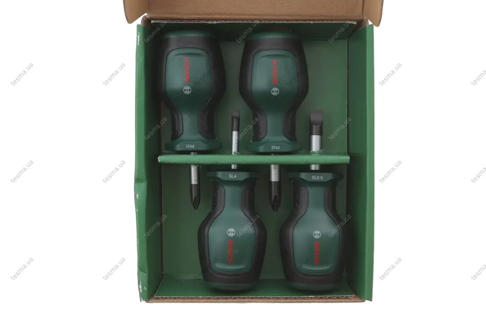 набір викруток SL, PH 4 од. BOSCH 1 600 A03 2UJ - фото 1