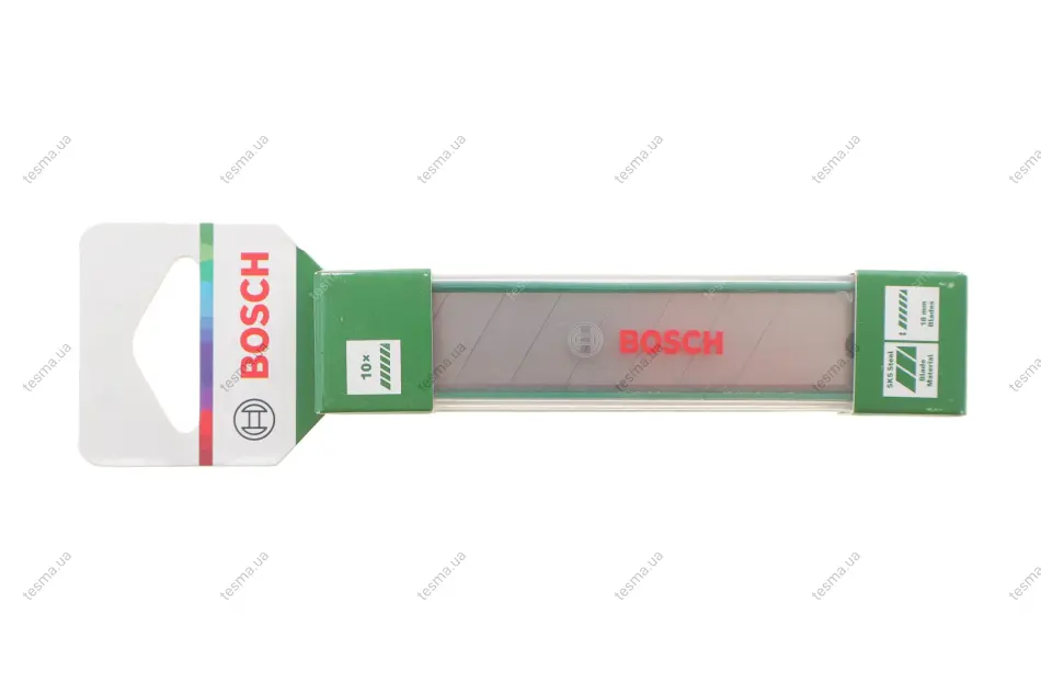 Лезо для ножа канцелярського (18mm) (к-кт 10шт) BOSCH 1 600 A03 2US (фото 1)
