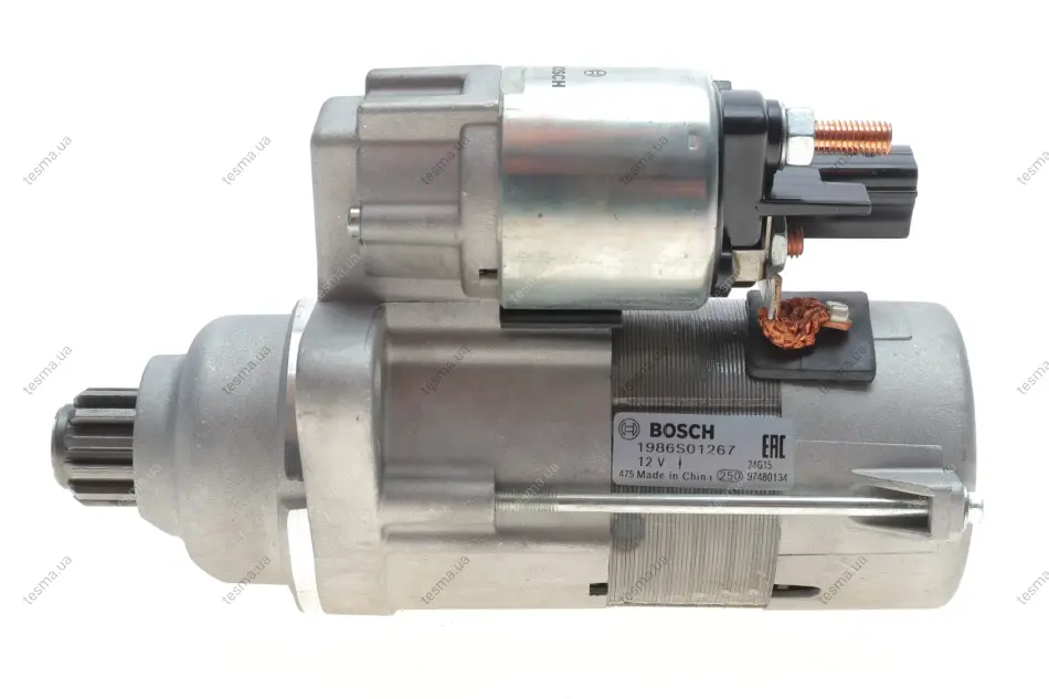 Стартер VW Golf VI/Skoda Octavia 1.6 TDI 09-13 (12V) (1.8kw) BOSCH 1 986 S01 267 (фото 1)