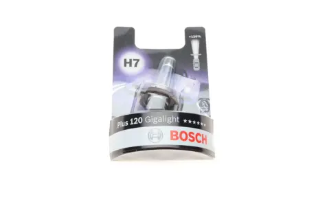 Лампа накаливания H7 12V 55W PX26d GigaLight +120 (blister 1шт) (пр-во Bosch) BOSCH 1 987 301 110