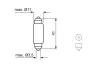 Автолампа світлодіодна 12V 1W SV8.5-8 LED COOL к-т 2 шт BOSCH 1 987 301 509 (фото 6)