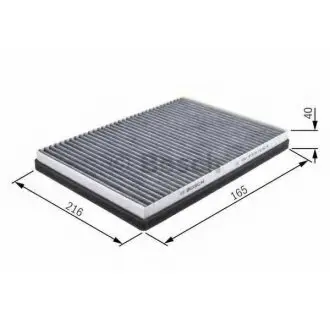 Cabin air filter, charcoal. Фильтр воздушный салона, угольный BOSCH 1987432435