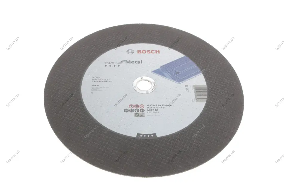 круг відрізний 355x2,8x25,40 мм BOSCH 2 608 600 543 - фото 1