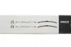 Щітки склоочисника (625/425mm) Fiat Сroma Aerotwin (безкаркасна) BOSCH 3397007094 (фото 4)