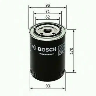 Oil filter, Spin-On. Фильтр масляный, накручиваемый BOSCH 451203010